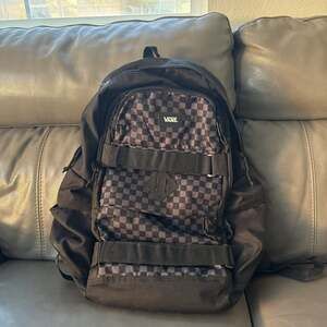 Vans Old Skool Check Backpack Black/White